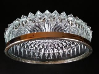 Vintage BLEIKRISTALL LEAD CRYSTAL Bowl - Stamped Made in England,  Thick/Heavy 6