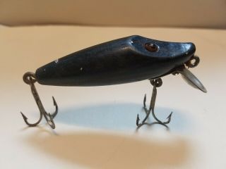 Vintage Paw Paw Minnow Caster With Black And White Eyes,  3 " Long (nr)