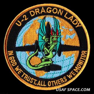 U - 2 Dragon Lady 1 - In God We Trust - Others We Monitor - Usaf - Dod Nro Patch