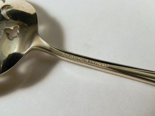 Vintage Gorham Sterling Silver Pierced Bon Bon Nut Spoon GREENBRIER Pattern 1938 7