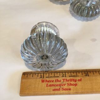 Set Of 4 Antique Clear Glass Knobs Glass Drawer Pulls - 1 3/4” 75 5