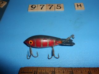 S9775 H VINTAGE WOODEN BOMBER FISHING LURE 2