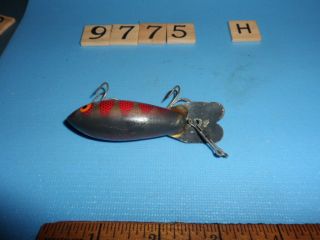 S9775 H VINTAGE WOODEN BOMBER FISHING LURE 3