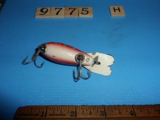S9775 H VINTAGE WOODEN BOMBER FISHING LURE 4
