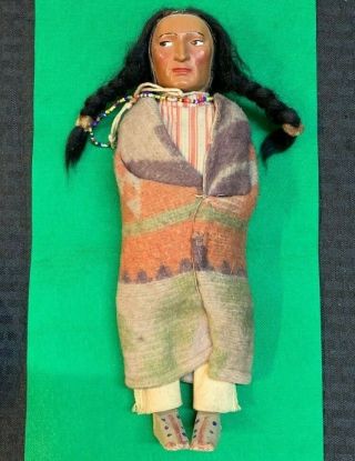 Vintage Skookum Us Native American Indian Doll,  15 " In Z