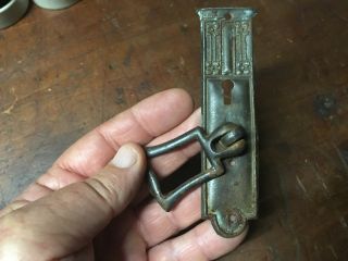Antique Wardrobe keyhole latches/Door Victorian,  Art Deco Pulls 100 3