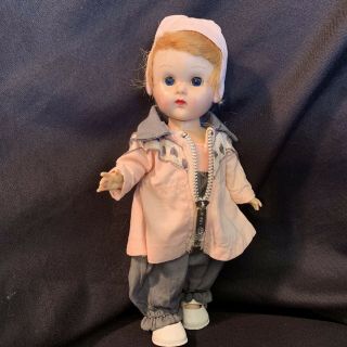 Vintage 1956 Vogue Ginny Doll Slw Walker Tagged 6149 Ski Outfit 8”