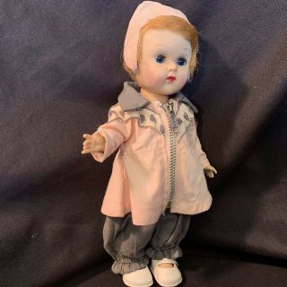 Vintage 1956 Vogue Ginny Doll SLW Walker Tagged 6149 Ski Outfit 8” 4