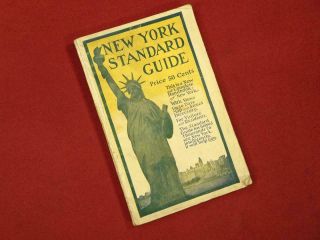Vintage Antique 1917 York Standard Guide Books Maps Tourism Skyscrapers