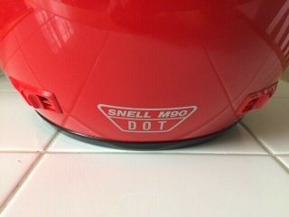 Shoei RF - 200 Motorcycle Helmet,  Bright red (Size M 7 1/8 - 7 1/4) 4