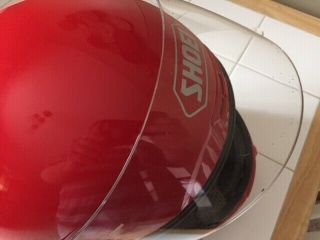 Shoei RF - 200 Motorcycle Helmet,  Bright red (Size M 7 1/8 - 7 1/4) 6