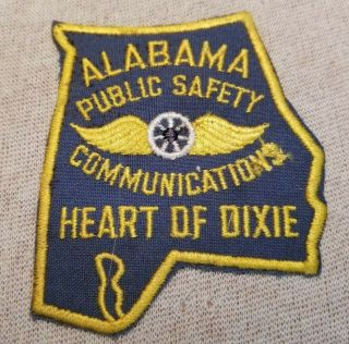 Al Vintage Alabama State Public Safety Communications Patch