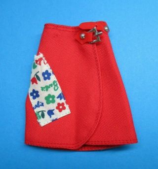 Vintage Barbie Skipper - Day At The Fair 1911 Red Wrap Skirt