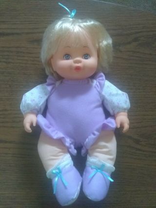 13 " Vintage 1992 Magic Feeding Baby Doll Soft Body Tyco Pretend Play