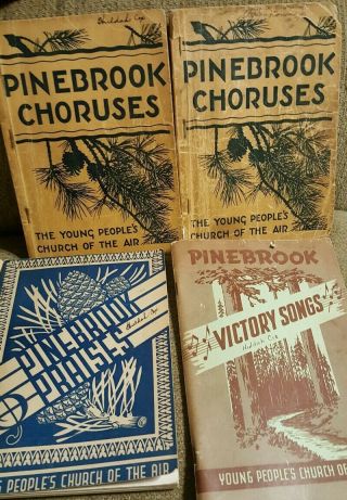 Vintage Christian Choir/kids Song Books Pinebrook Choruses Praises 1940 