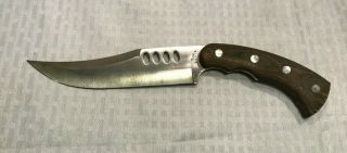 Tg196 Vtg Fury Stainless Steel 440 Fixed Blade Knife 66019 Made In Japan 12 - 1/2 "