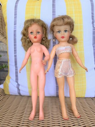 2 Vintage Glamour Dolls Miss Coty? By Arranbee 10 " Doll Marked P In A Circle