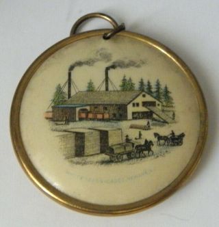 1896 Souvenir Badge Dept.  Of Mich.  G.  A.  R.  18th Annual Encampment Saginaw,  Mich