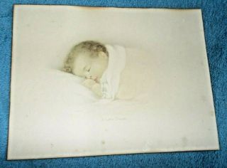 Vintage 1932 Art Print " A Little Dream " A Baby Sleeping By Bessie Pease Gutman