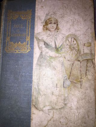 ALICE IN WONDERLAND Antique Old Book Alice ' s Adventures Illustrated 3