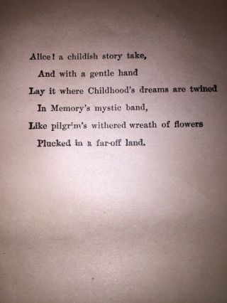 ALICE IN WONDERLAND Antique Old Book Alice ' s Adventures Illustrated 4