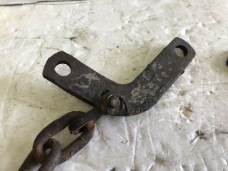 Ford 8N 9N 2N 3 Point Hitch Sway Chains & Brackets Antique Tractor 6