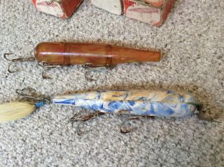 2 Old/Collectible Atoms Surf Fishing Lures W/Boxes NR 4