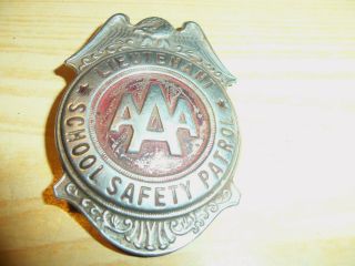 Vintage Aaa School Safety Patrol Lieutenant Eagle Grammes Allentown Pa