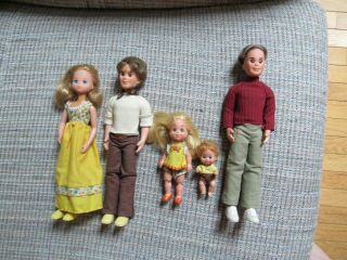Vintage 1973 Sunshine Family Dolls