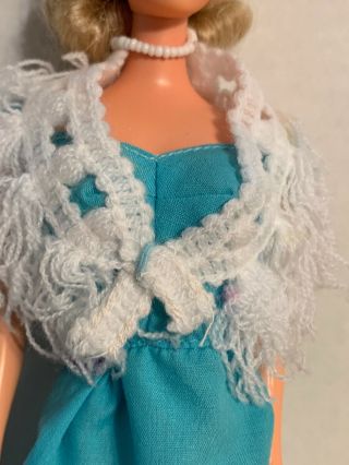 Vintage Barbie QUICK CURL DELUXE Doll With Blue Dress TNT Body NEAR 4