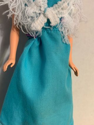 Vintage Barbie QUICK CURL DELUXE Doll With Blue Dress TNT Body NEAR 5