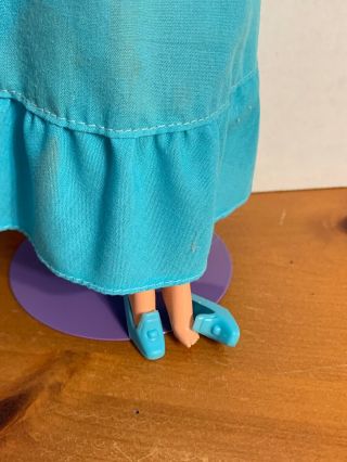 Vintage Barbie QUICK CURL DELUXE Doll With Blue Dress TNT Body NEAR 6