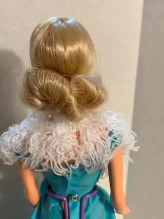 Vintage Barbie QUICK CURL DELUXE Doll With Blue Dress TNT Body NEAR 7