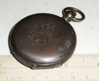 Antique Fusee Pocket Watch Coin Silver Case - Accommodates 42mm Movement S.  H.  H.  P.