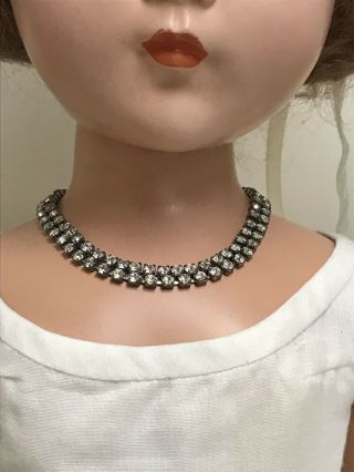 Vintage Rhinestone Doll Jewelry Necklace M.  Alexander Cissy Revlon 18” - 21” (3) 2