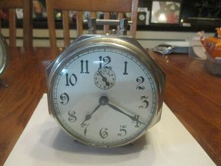Haven 8 Day Alarm Clock Running 8 Sided Antique Collectible