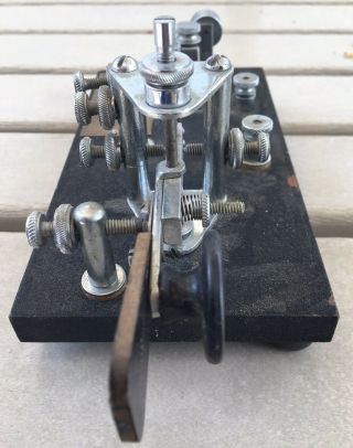 Vibroflex Lightning Bug Key Telegraph Morse Code Ham Red Beetle,  Antique