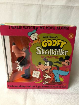 1968 Walt Disneys Goofy Skediddler - Mattel - - Vintage