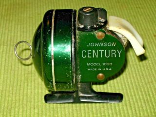 Vintage Johnson Century 100b Spincast Fishing Reel