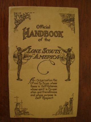 Old Vintage Bsa W D Boyce Lone Scout Of America Lsa Official Handbook Booklet