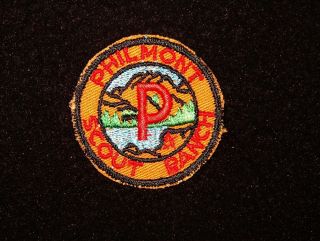 Boy Scout Philmont P Patch 5 Dollar Pp Nm