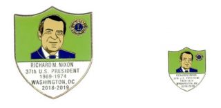 Lions Club Pins - Dc 2019 Set President Richard Nixon