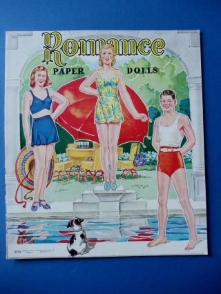 Vintage 1945 Romance Paper Dolls Book Saalfield 2518 Uncut