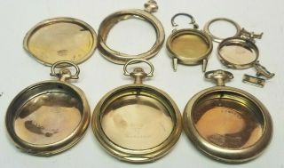 116 Grams Of Antique Gold Filled Scrap Pocket Watch Cases 20 25 Years