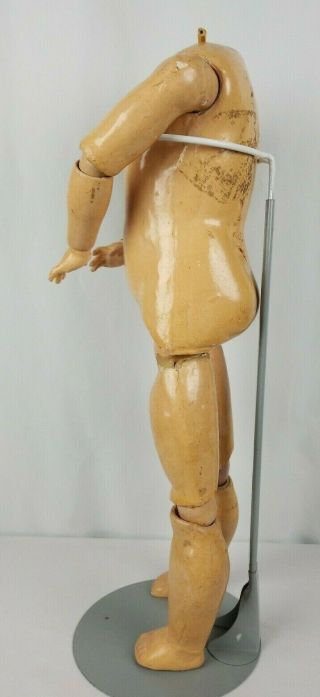 Antique German Composition Jointed Doll Body For A Bisque Socket Head 23 Inches 8