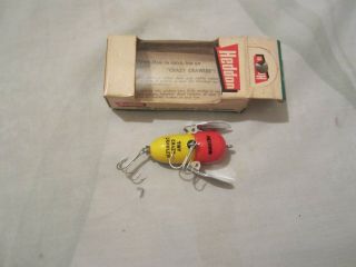 Vintage fishing lure Heddon Tiny Crazy Crawler boxed 2