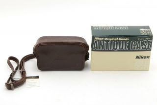 【unused Boxed】nikon Antique Leather Case For Nikon 28ti 35ti 35 Ti From Japan
