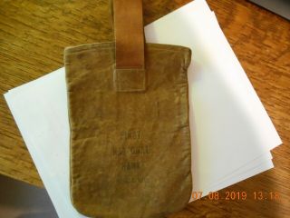 Vintage Leather Deposit Bag First National Bank Of Pullman Washington