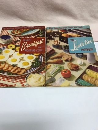 2 Vintage 1955 Culinary Arts Institute Cookbook Breakfast,  Media