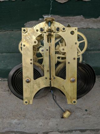 Antique Ansonia Mantle Clock Movement Parts Short Drop